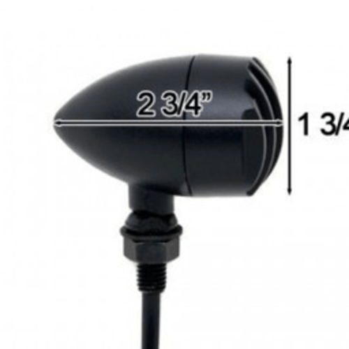 Set Flat Black Steampunk Turn Signals