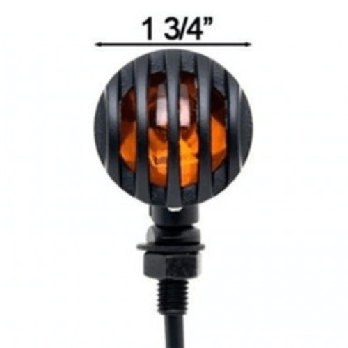 Set Flat Black Steampunk Turn Signals