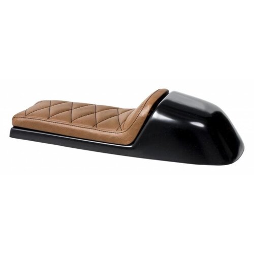 C.Racer Selle brun chocolat Café Racer Diamond Stitch Type 39