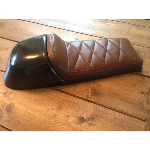 C.Racer Cafe Racer Sitzbank Diamond Stitch Chocolat Brown Type 39