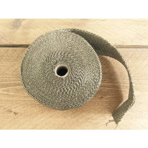 MCU Gewebeband / Exhaust Wrap - Titanium 10 Meter