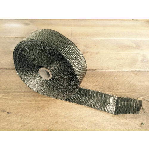 MCU 10Mtr x 2MM Envoltura de escape color titanio