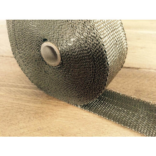 MCU 10Mtr x 2MM Envoltura de escape color titanio