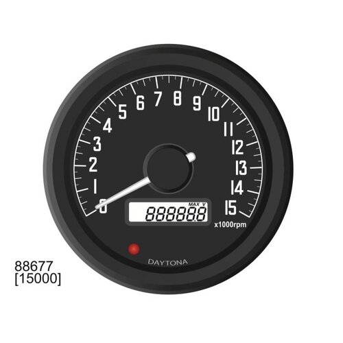 Daytona Velona 60MM Tachometer 15,000 RPM - type 2