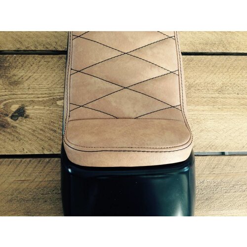 C.Racer Cafe Racer Seat Diamond Stitch Vintage Brown Type 23