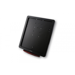 CNC Kennzeichenhalter schwarz