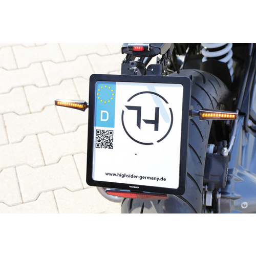 Highsider CNC Black license plate frame