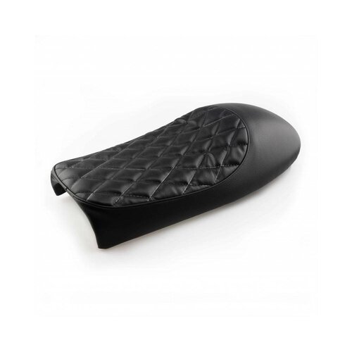 Selle noire Café Racer Diamond Stitch 25