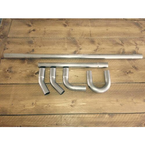 Simons 38MM DIY Uitlaat Buizen Kit Staal