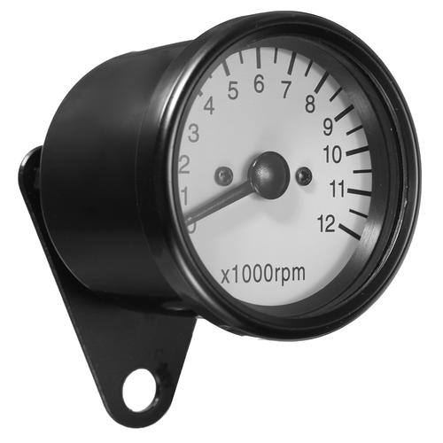 12.000 RPM Tachometer Schwarz/Weiss - Mechanisch K 1: 7