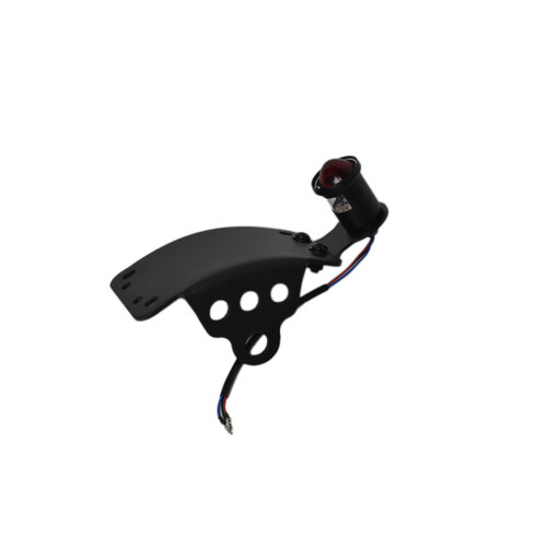 Black Side Mount Curved Atomic LED Tail Light