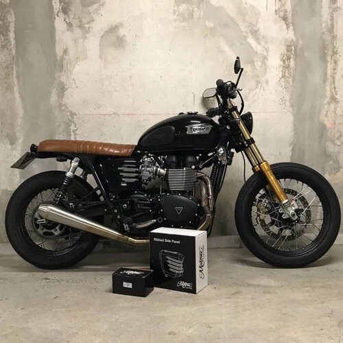 Motone Gerippte Seitenwände - Gloss Black - SET