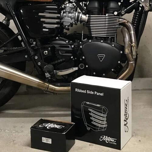 Motone Gerippte Seitenwände - Gloss Black - SET