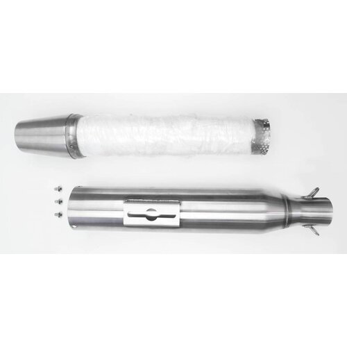 Retro Uitlaatdemper RVS 38mm - 51mm