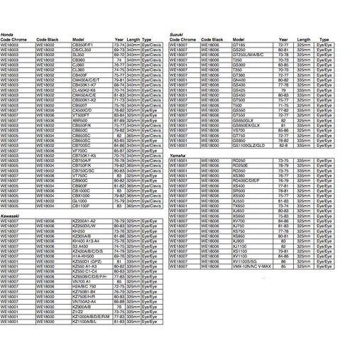 Emgo Set Zwarte Schokbrekers Type 1