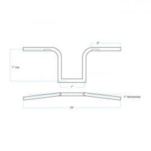 Biltwell 1" FRISCO Handlebar Dimpled Black