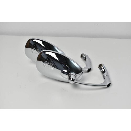 Adjustable Bar end Mirror ABS Chrome