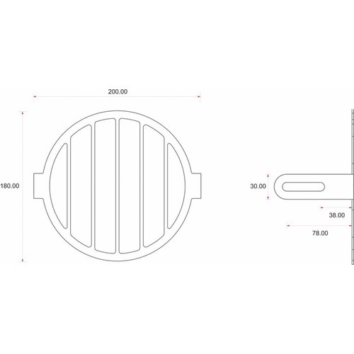 C.Racer Koplamp Scherm Bullseye