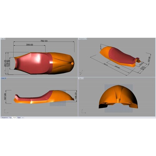 C.Racer Sand Diamond Triumph Bonneville 2008+ SEAT54