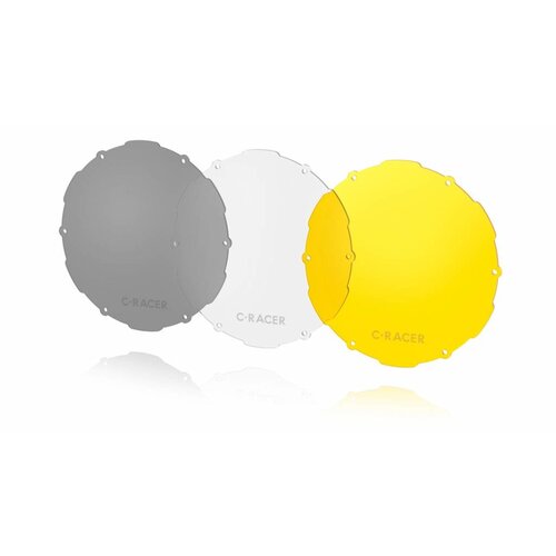C.Racer Koplampscherm + lensset bodemmontage (3 stuks)