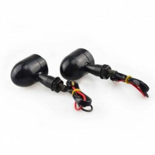 Set Bullet Mini Black & Smoke Knipperlichten