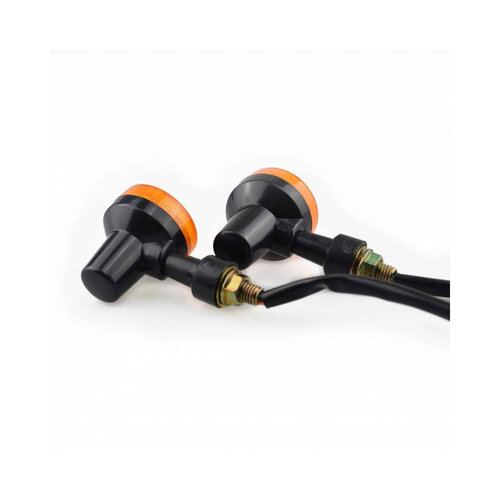 Pair of Black & Amber Turn Signals