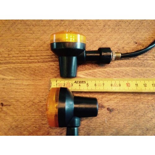 Pair of Black & Amber Turn Signals