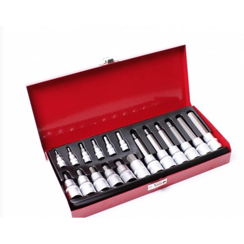 Hex Socket Set 1/2" - Extra Strong 18 Parts