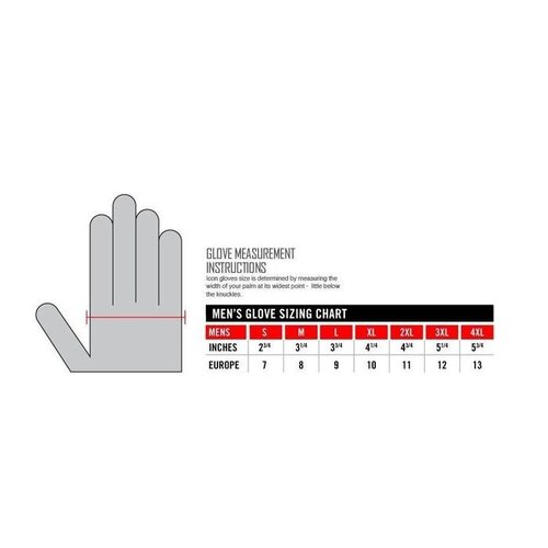 ICON Handschuhverfolgung Ce schwarz (Größe auswählen)