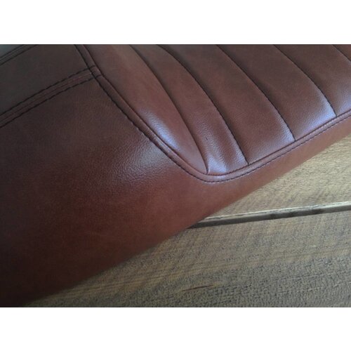 C.Racer Cafe Racer Sitzbank Tuck 'N Roll Stitch Chocolat Type 76