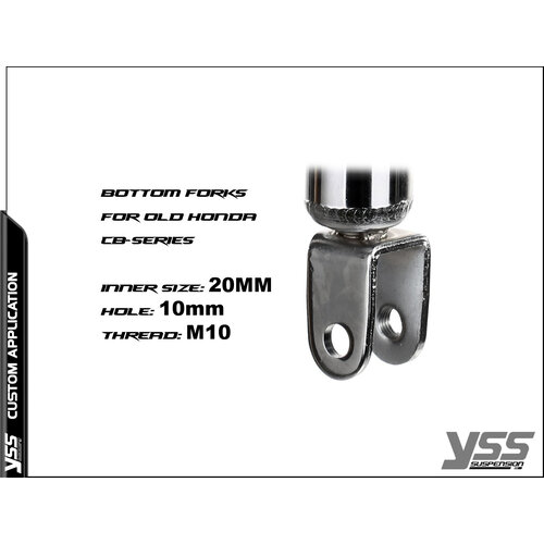 YSS RD222-P twinshock voor Honda CB (Bottom Clevis)