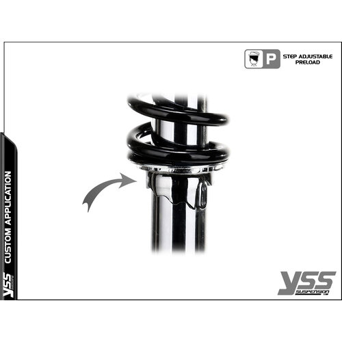 YSS RD222-P twinshock for Honda CB (Bottom Clevis)