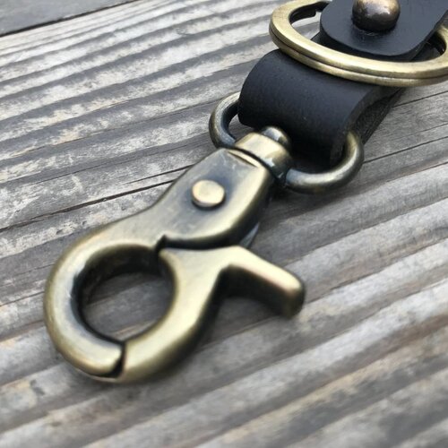 Trip Machine KEY FOB - Black + antique gold