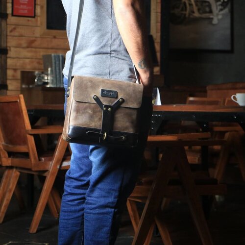 Trip Machine Kuriertasche - Tobacco