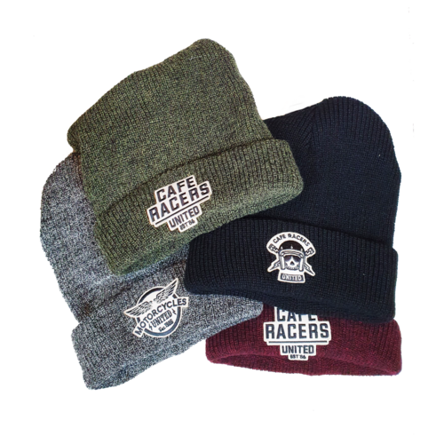 Caferacers United Beanie v2 Groen (kies design)