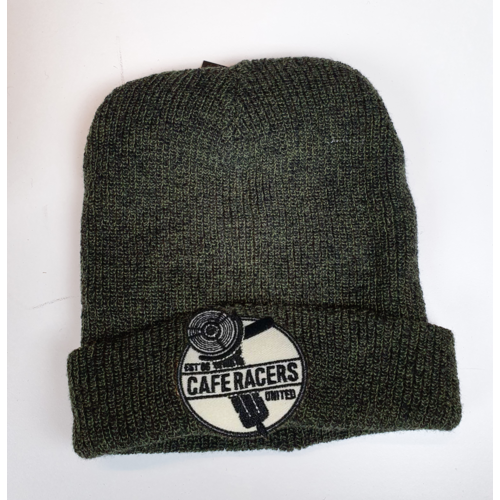 Caferacers United Beanie v2 Groen (kies design)