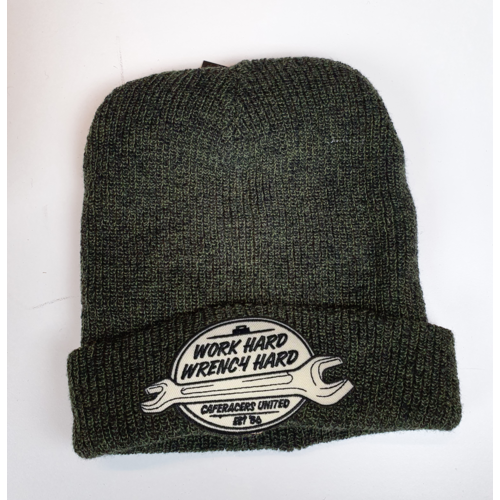 Caferacers United Beanie v2 Groen (kies design)