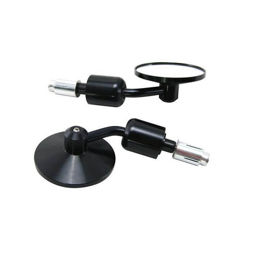Set Bar End Spiegels met Stuurgewicht
