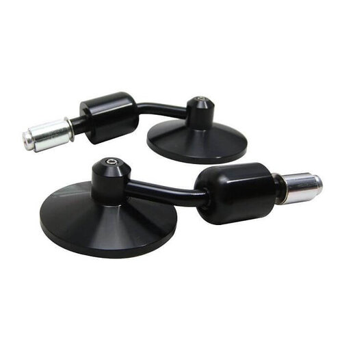 Par de retrovisores negros Billet Bar End