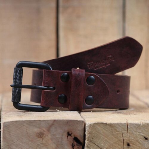 Trip Machine Belt - Cherry Red Single Pin