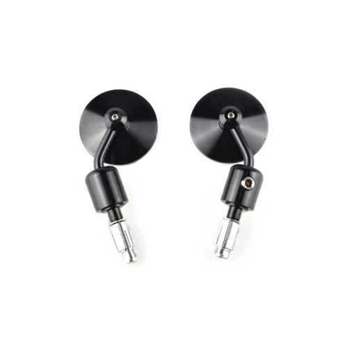 Pair of Black Billet Bar End Mirrors