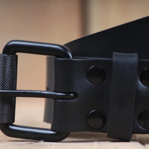 Trip Machine Ceinture noire avec un ardillon