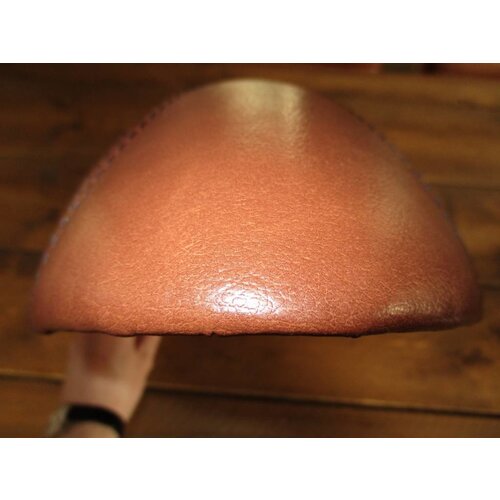 C.Racer Upholstered Cafe Racer Seat Tuck N' Roll Rustic Brown 58