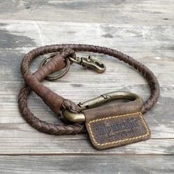 Braided Key Chain -Tobacco