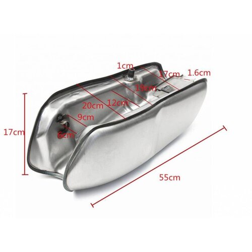 Retro Racing Style Fuel Tank with Accessories Type 1