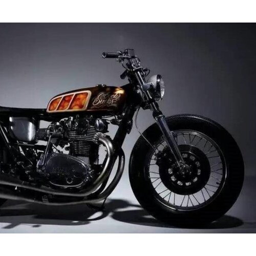 Retro Racing Style Fuel Tank with Accessories Type 1