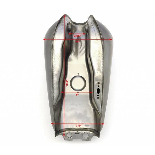 Réservoir de carburant style Suzuki avec accessoires - type 2