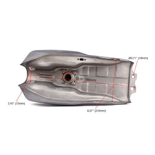 ZB Style Universal Unpainted 9L Fuel Tank