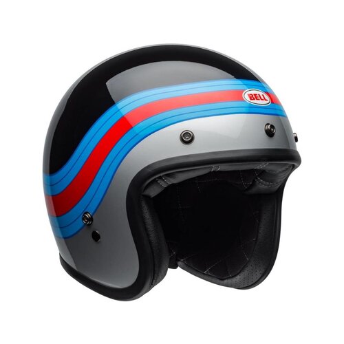 Bell Casque BELL Custom 500 DLX Pulse Gloss Noir / Bleu / Rouge