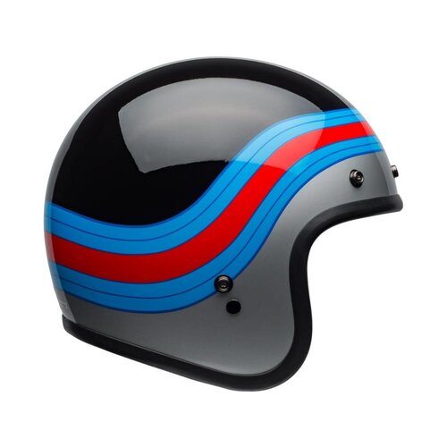 Bell Casque BELL Custom 500 DLX Pulse Gloss Noir / Bleu / Rouge